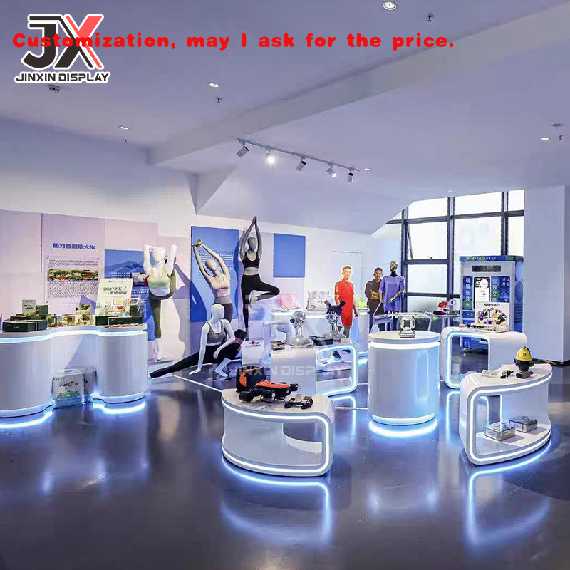 Beauty Makeup Companies - Vitrine d'éclairage LED personnalisée, salle d'entreprise,
