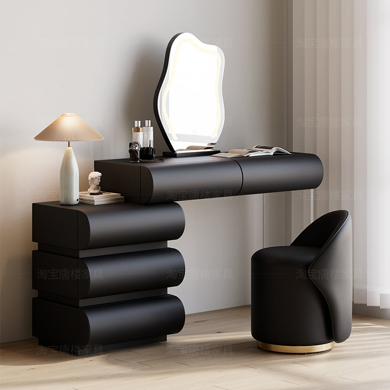 Makeup Beauty Lounge - Table de vanité en bois moderne,