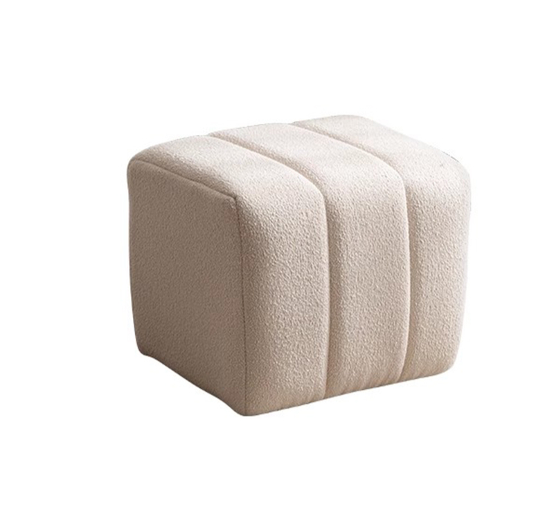 Makeup Beauty Lounge - Pouf gris pour couloir, chambre, style