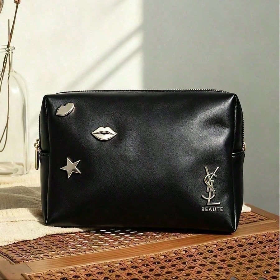 Ysl Beauty Makeup Bag - Sac à cosmétiques en simili cuir