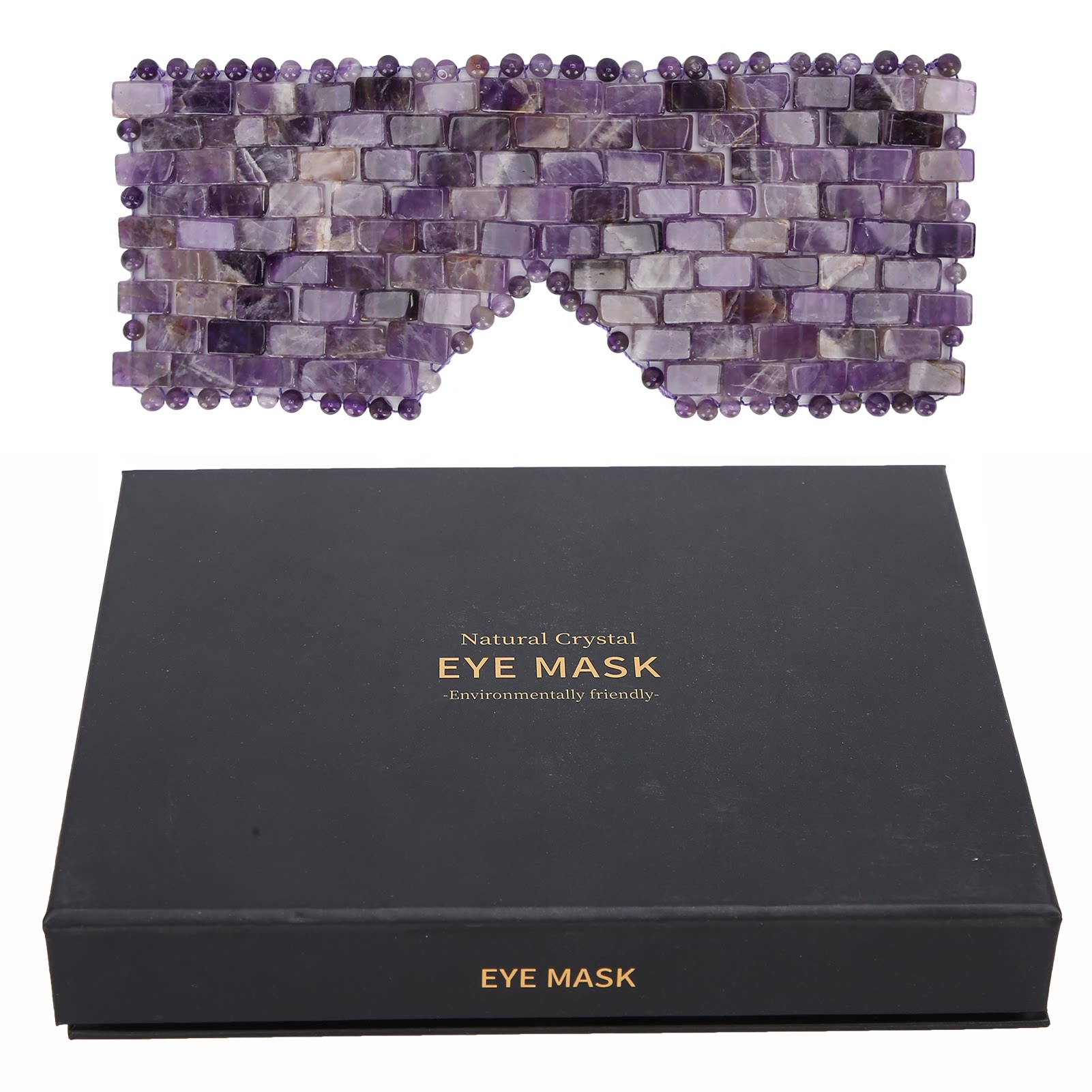 Jade Roller Gua Sha - Masque oculaire en quartz rose naturel,