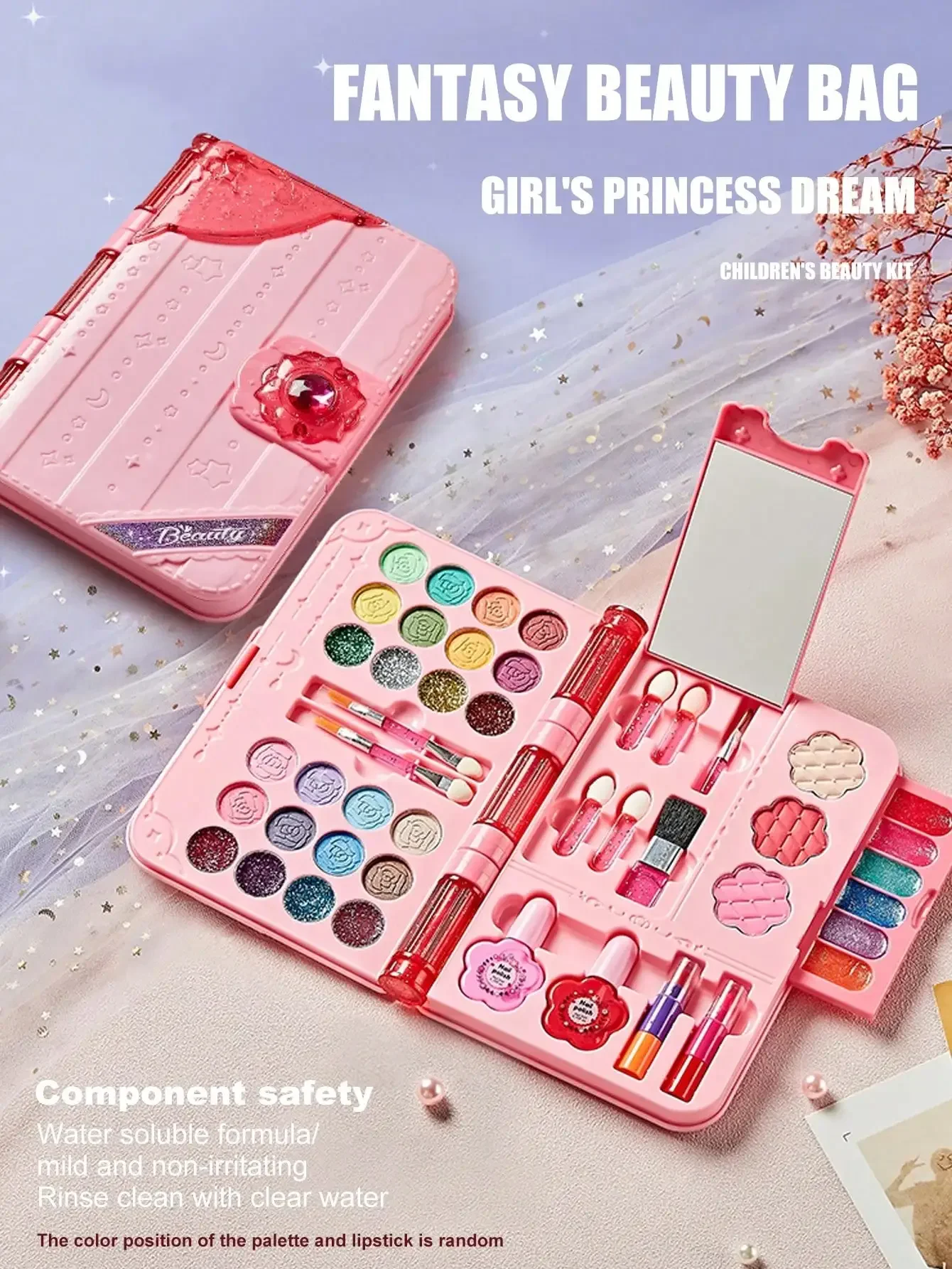 Beauty Makeup Kit For Girls - Coffret de Maquillage Lavable pour Enfants