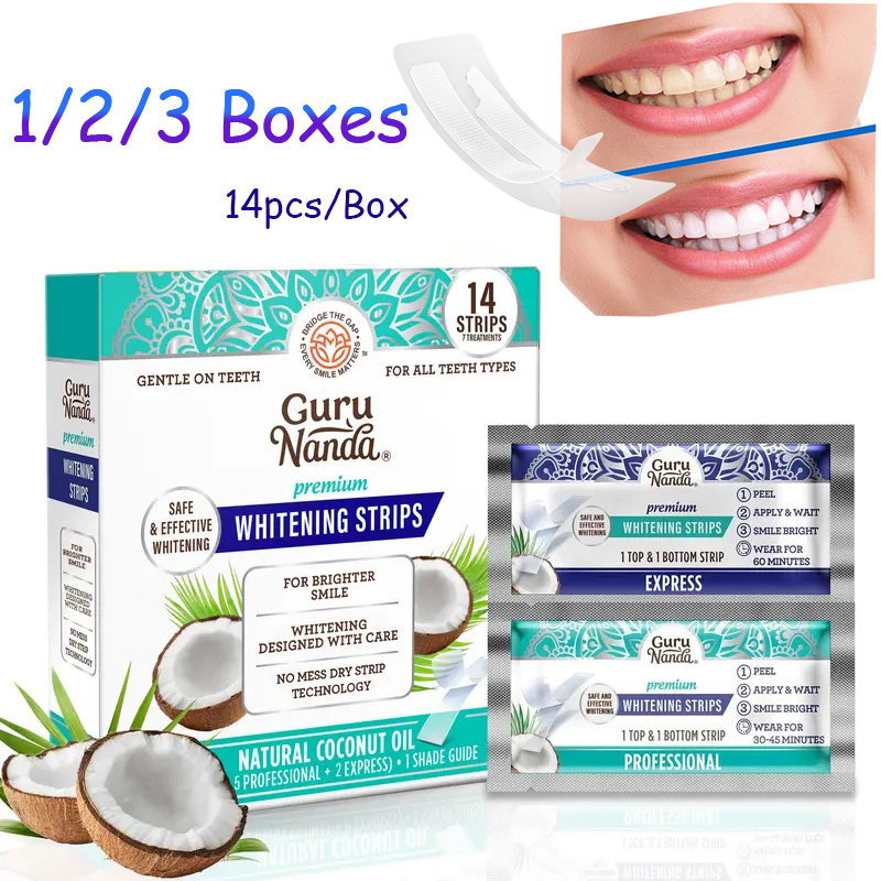 14 pièces/boîte Bandes blanchi - Teeth Whitening Strips avis et prix