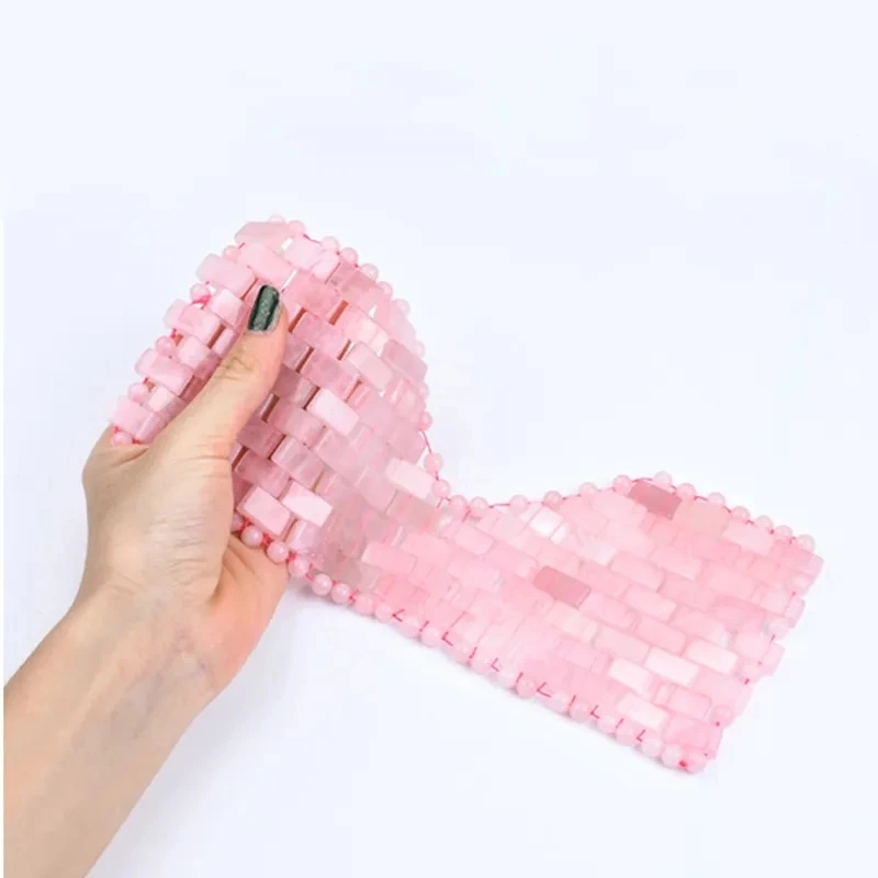 Masque oculaire en quartz rose - Jade Roller Gua Sha avis et prix