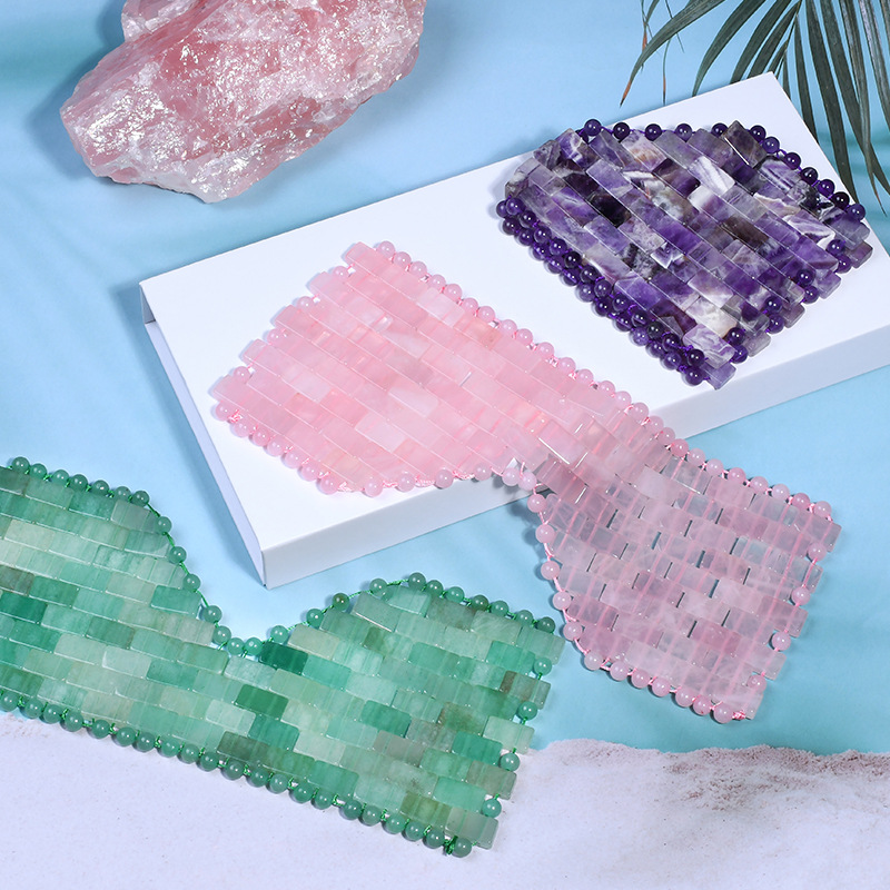 Masque oculaire en quartz rose - Jade Roller Gua Sha avis et prix