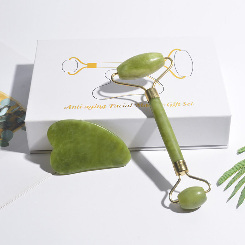 Rouleau de jade naturel et Gua - Jade Roller Gua Sha avis et prix